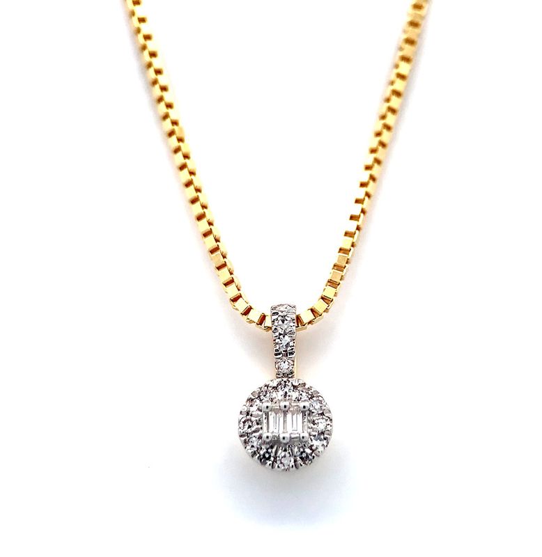 Diamantsmykke 0.08 carat w.si