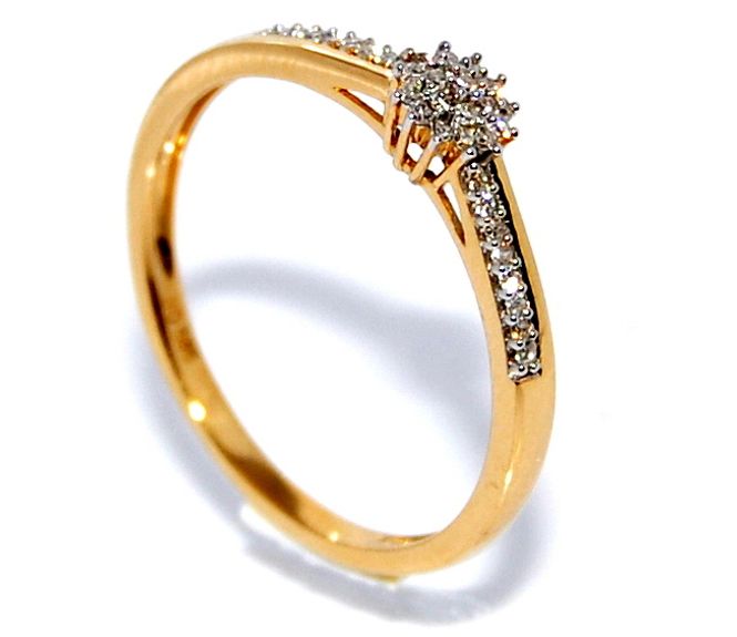 Hovedbilde SuperDeal! Diamantring 0.10 carat w.si diamanter