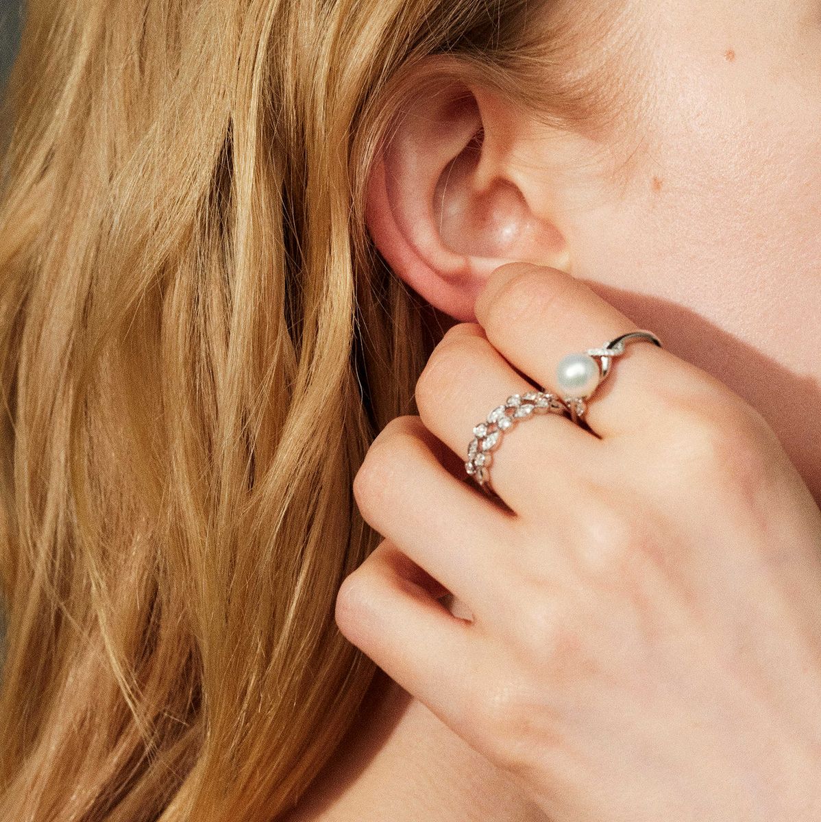 Diamantring i hvitt gull med diamanter 0.18ct w.si