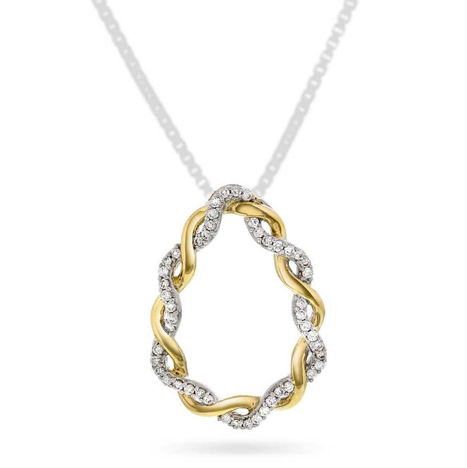 Hovedbilde Diamantsmykke 0.15 carat w.p
