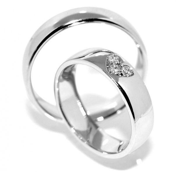 Hovedbilde Gifteringer SuperDeal med diamanter 0.08 carat