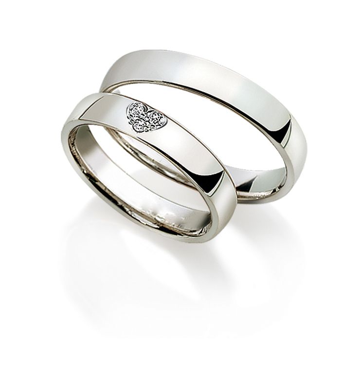 SuperDeal! Gifteringer med diamanter 0.06 carat