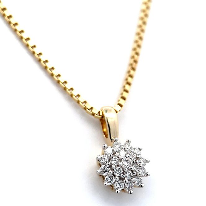 Hovedbilde Diamantsmykke 0.25 carat w.si