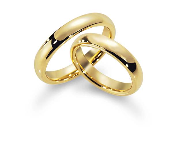 Hovedbilde Gifteringer SuperDeal 4mm gult gull