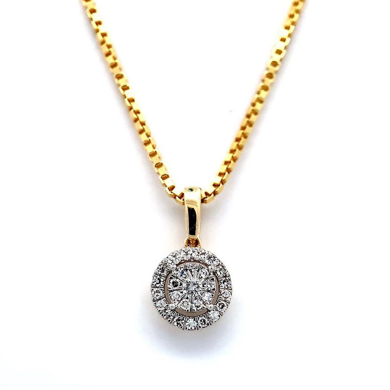 Diamantsmykke 0.10 carat w.si