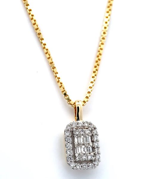 Hovedbilde Diamantsmykke gult gull 0.20 carat w.si